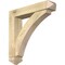 Ekena Millwork Thorton Arts and Crafts Rough Sawn Bracket w/ Offset Brace, Douglas Fir, 6"W x 28"D x 28"H BKT0604X28X28THR03RDF - alternate 1